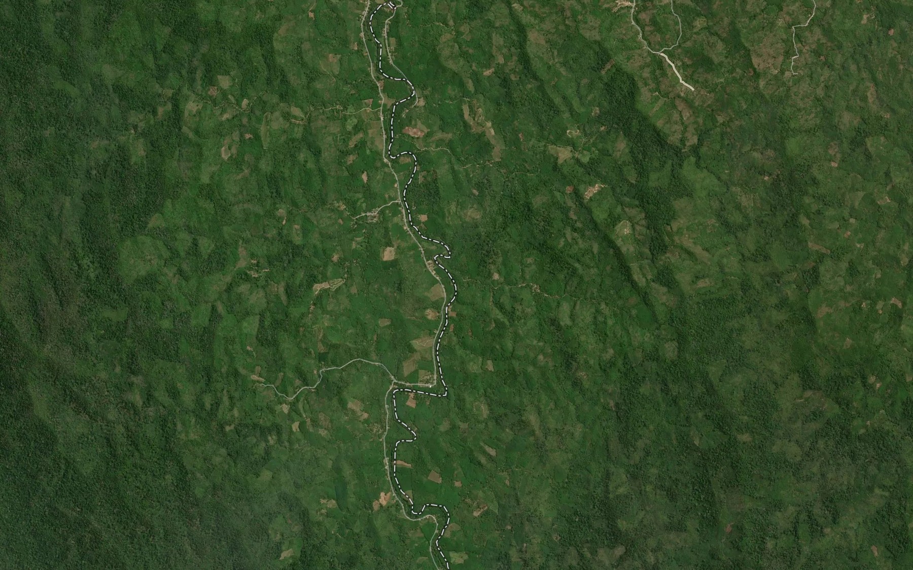 Satellite map of the Khlong Pakheng