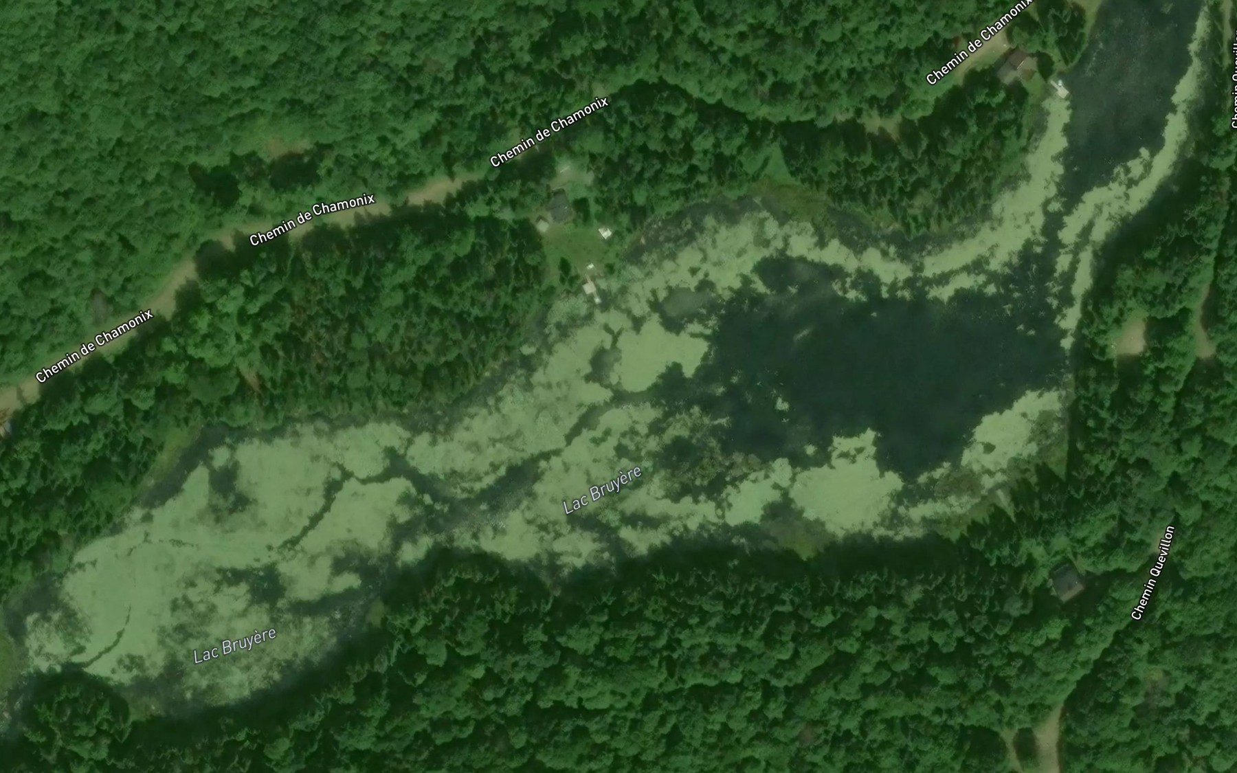 Satellite map of the Lac Bruyere