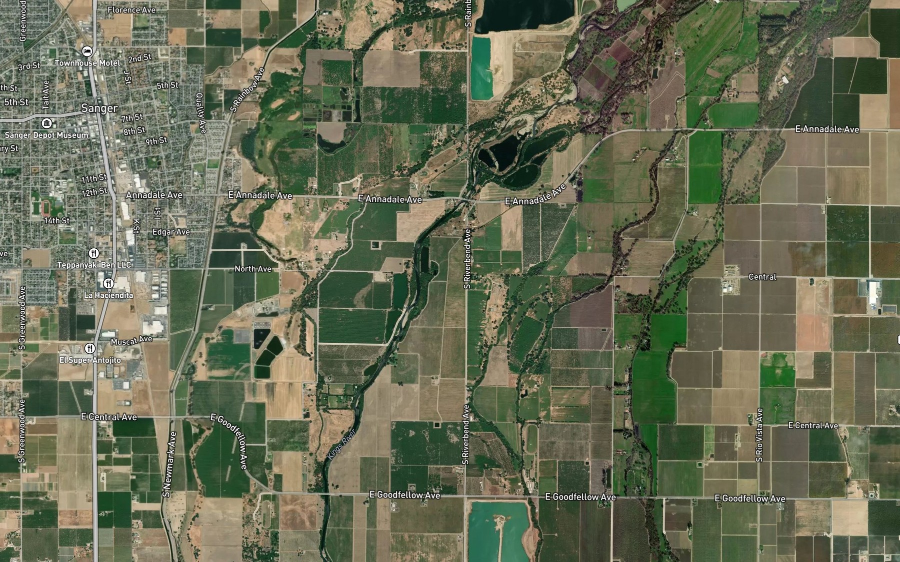 Satellite map of the Hanke Ditch