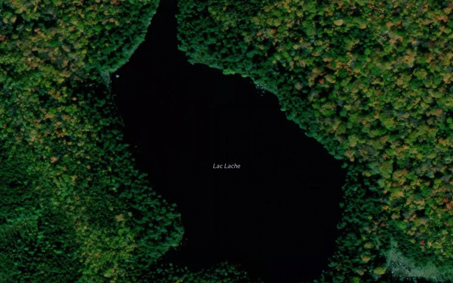 Satellite map of the Lac Lache