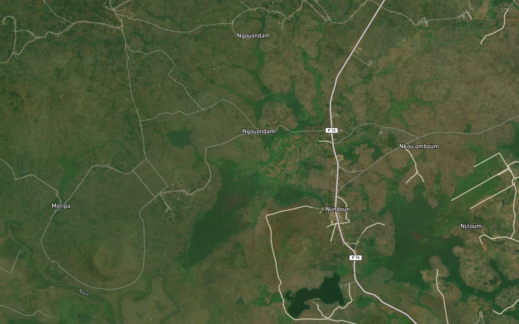 Satellite map of the Njot