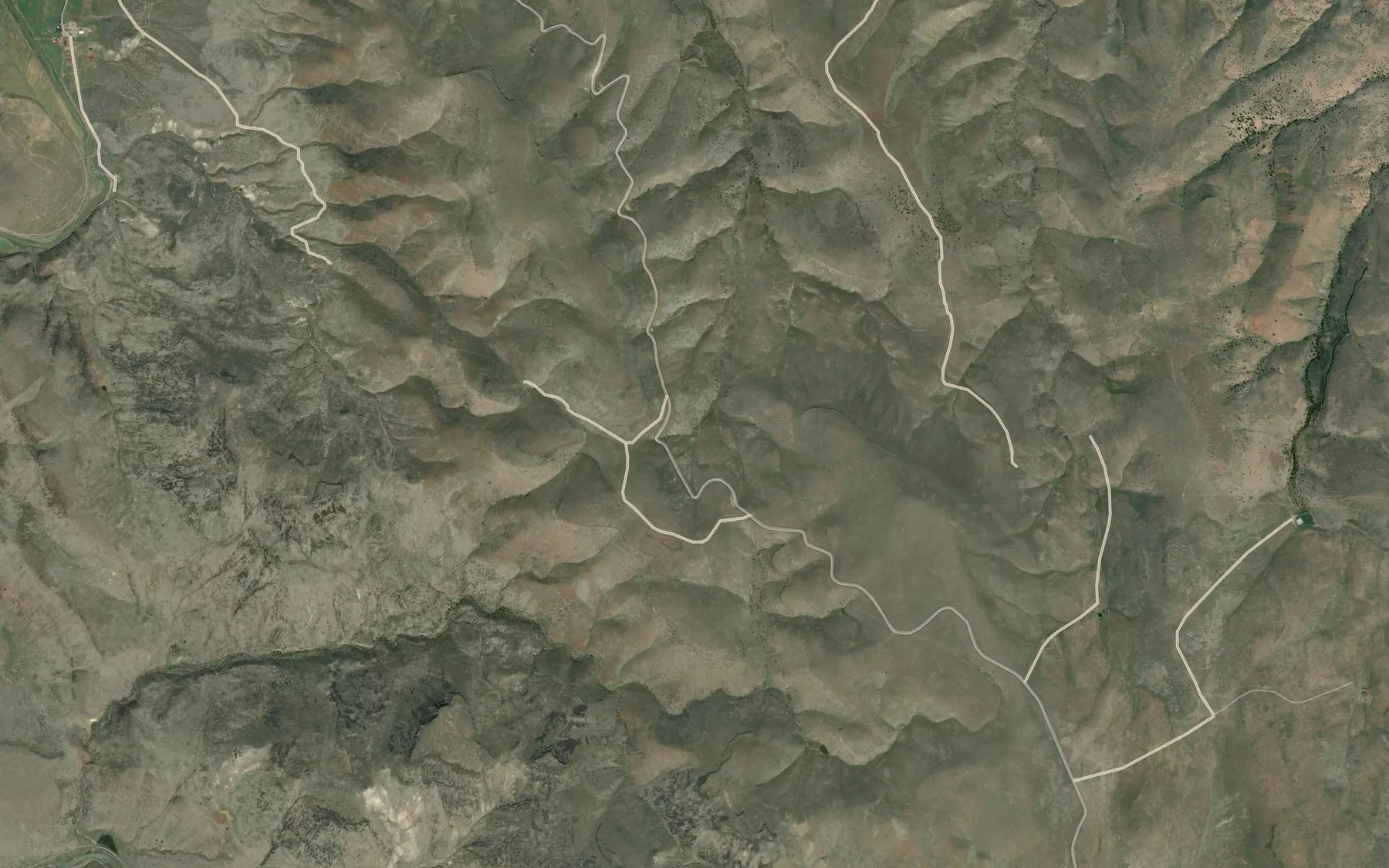 Satellite map of the Upper Dugout Creek Reservoir