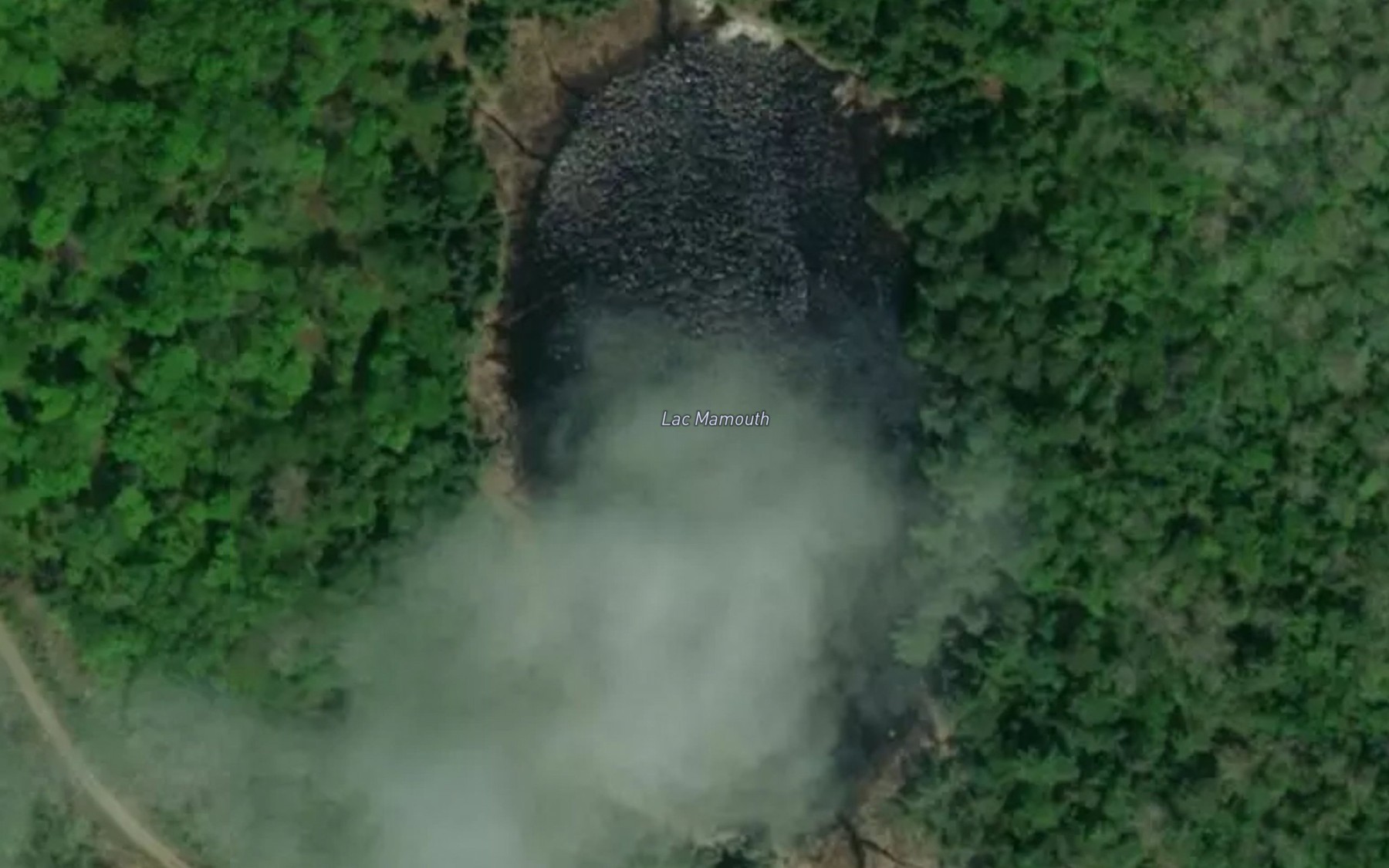 Satellite map of the Lac Mamouth