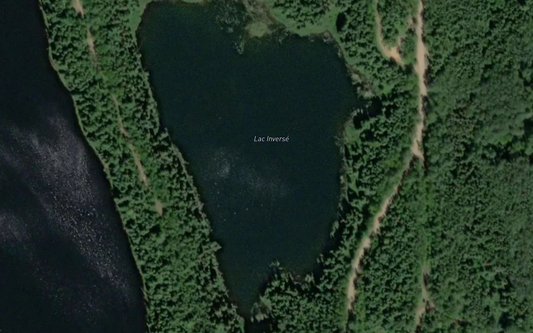 Satellite map of the Lac Inverse