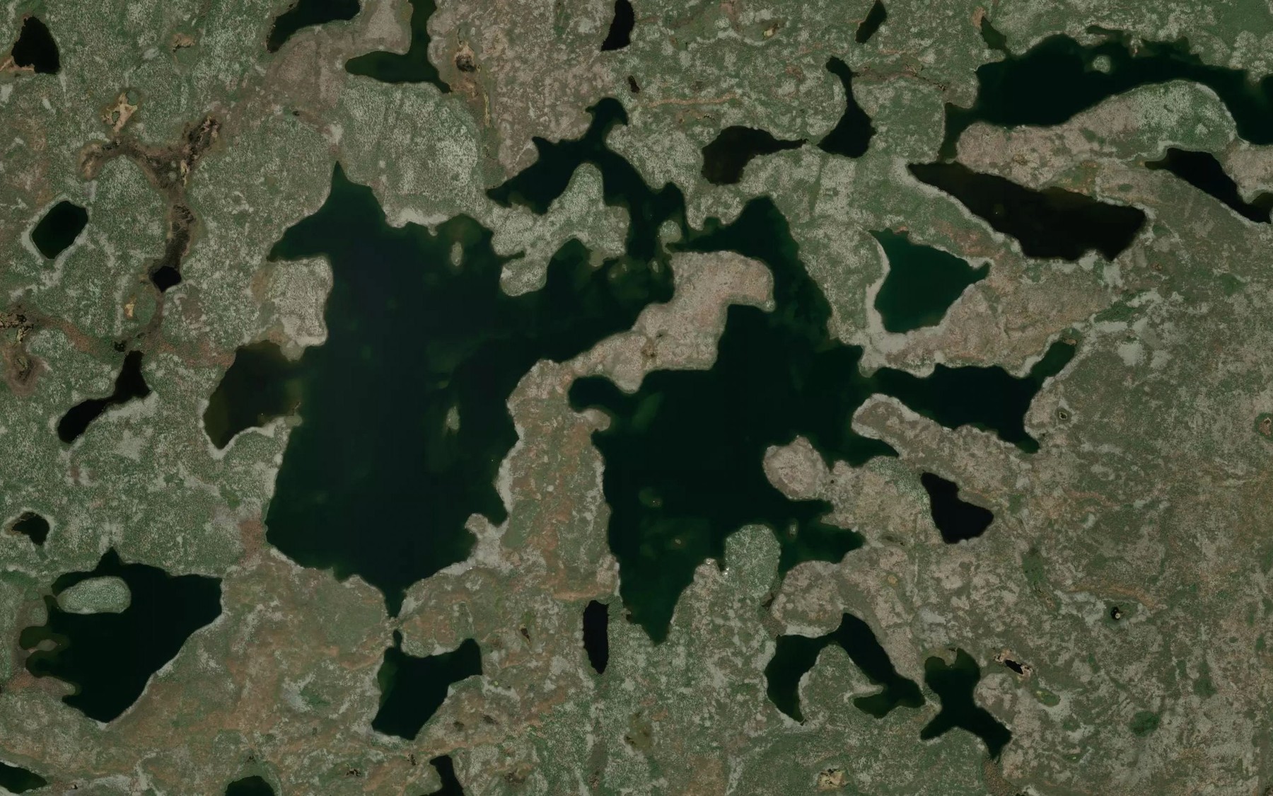 Satellite map of the Bernath Lake