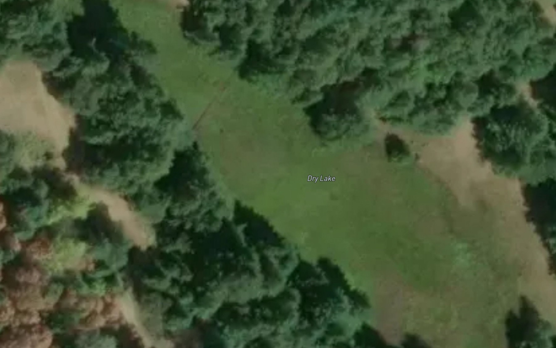Satellite map of the Dry Lake