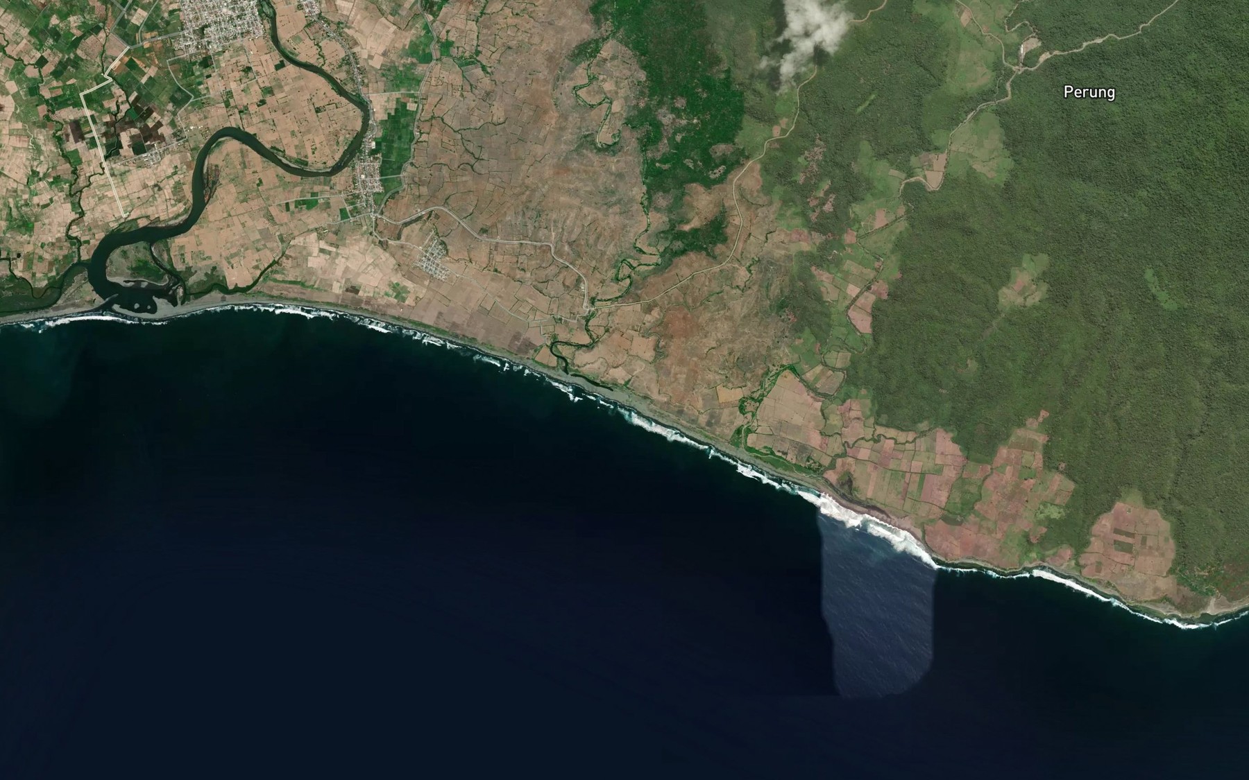 Satellite map of the Brang Tenal
