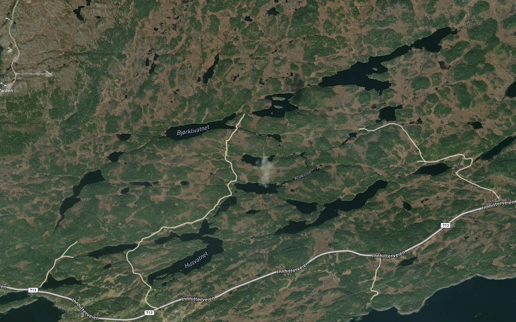 Satellite map of the Kjorildalsvatnet