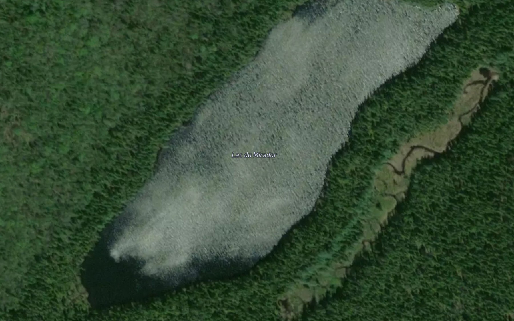 Satellite map of the Lac du Mirador
