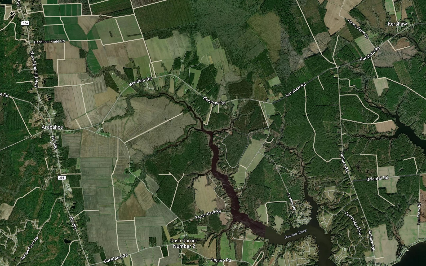 Satellite map of the Granny Gut