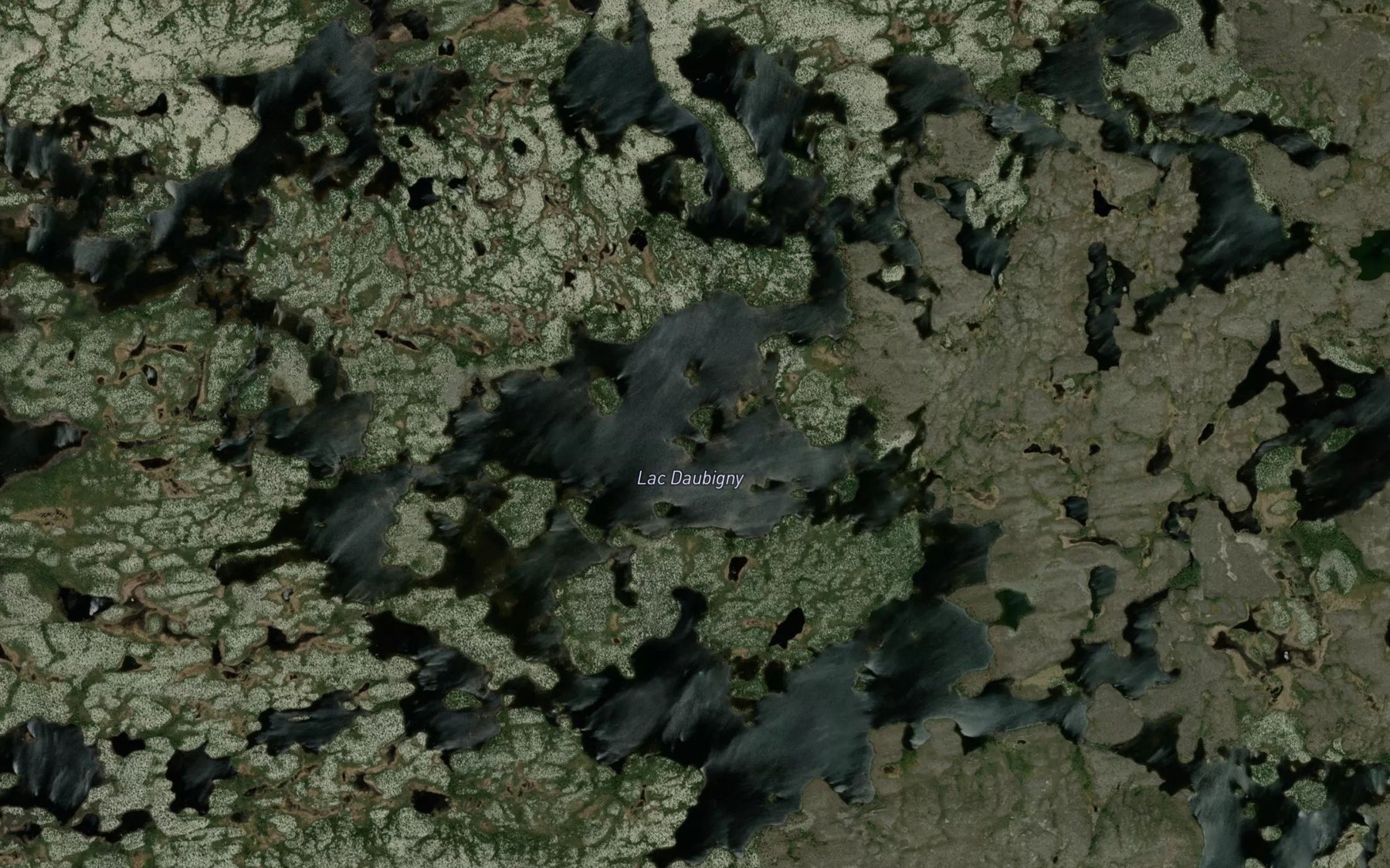 Satellite map of the Lac Daubigny