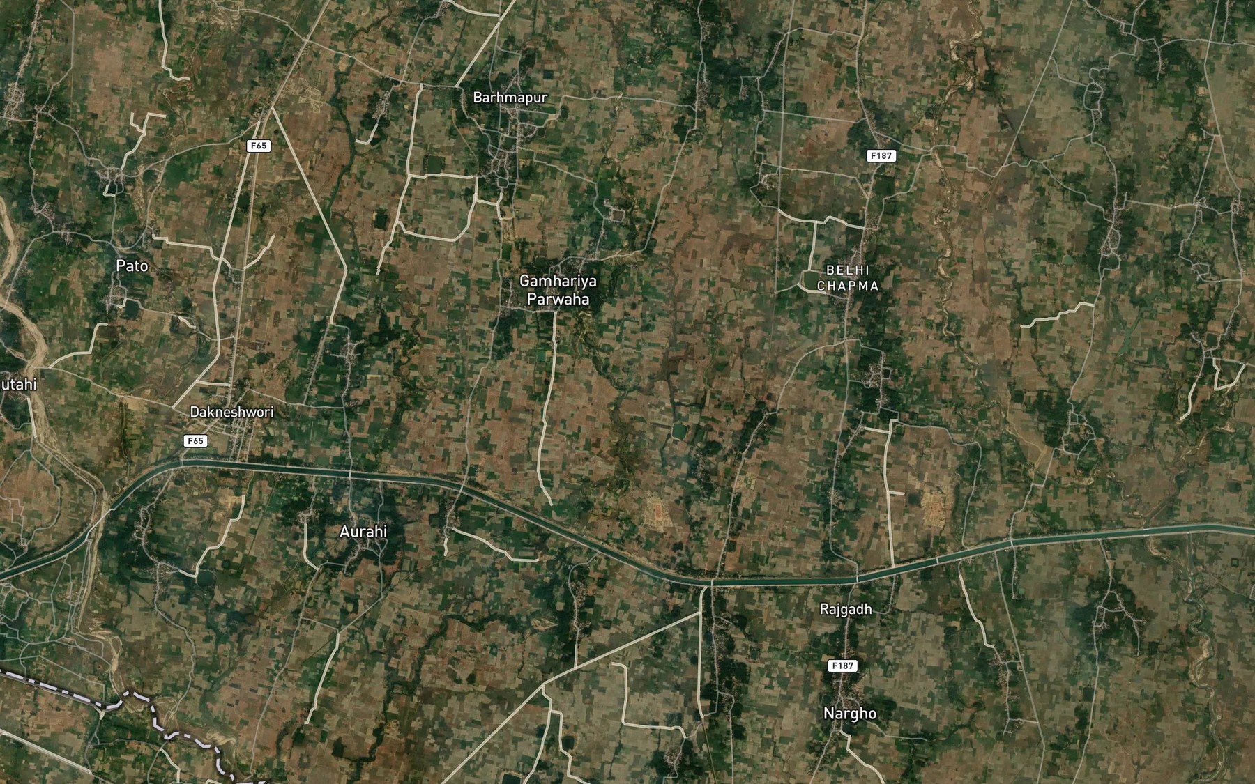 Satellite map of the Kajara Jharana