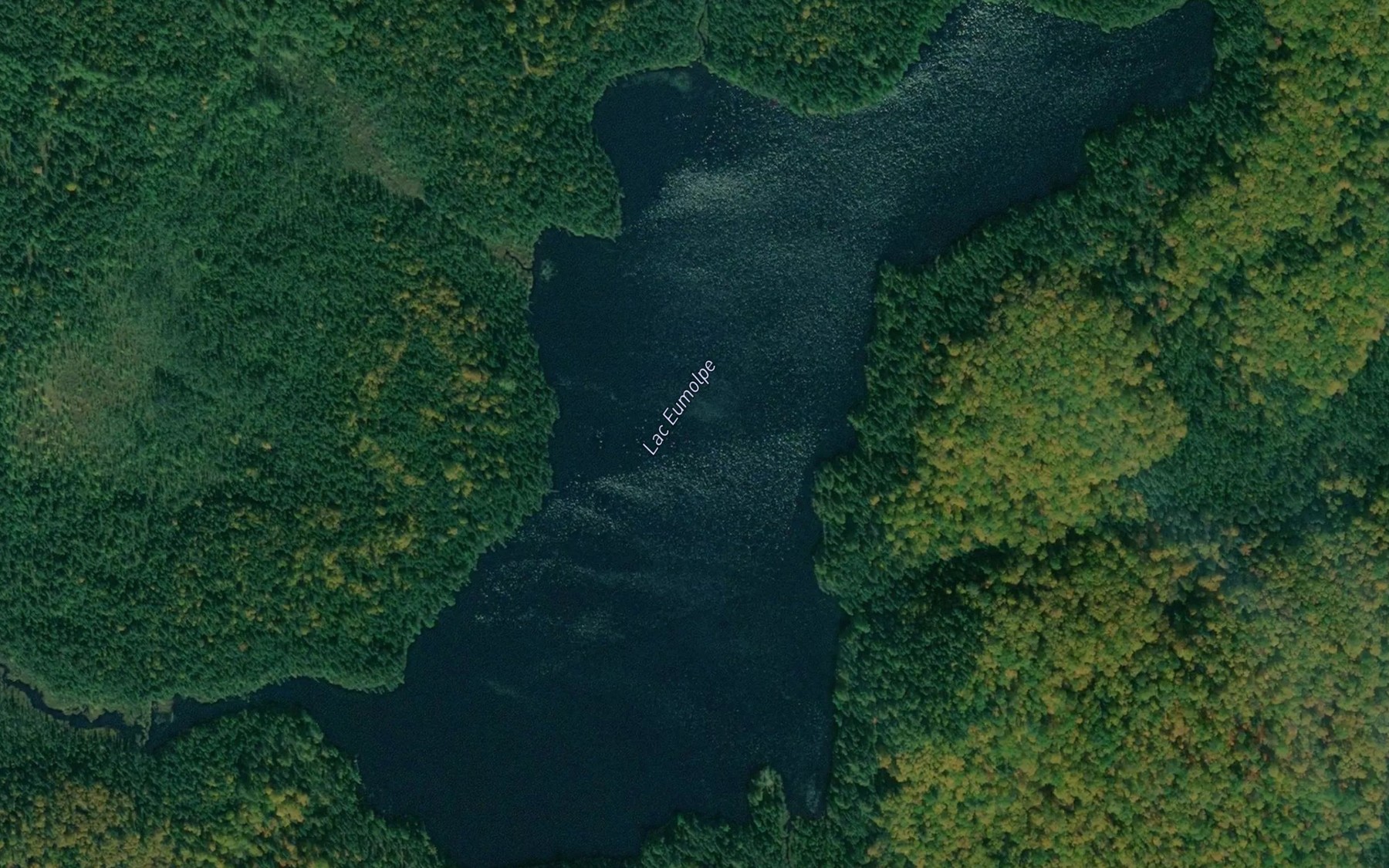 Satellite map of the Lac Eumolpe