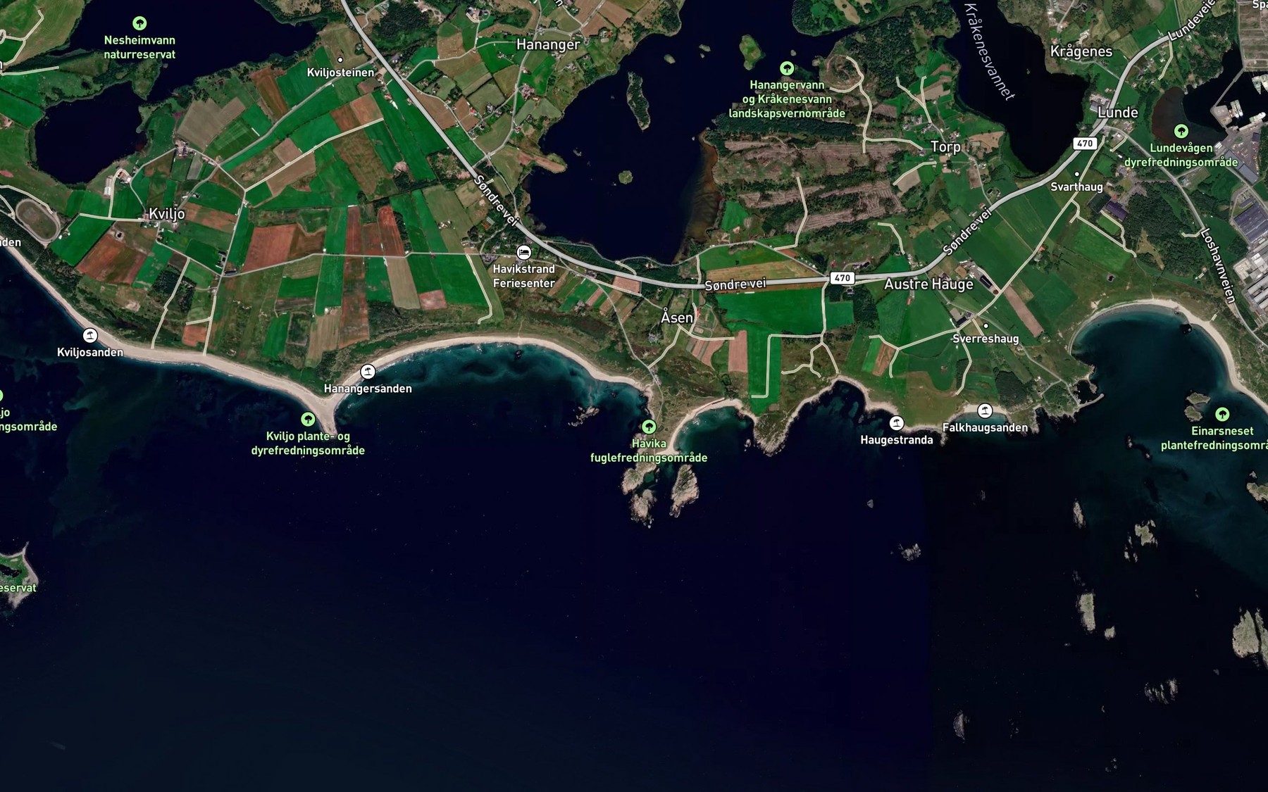 Satellite map of the Tarevika