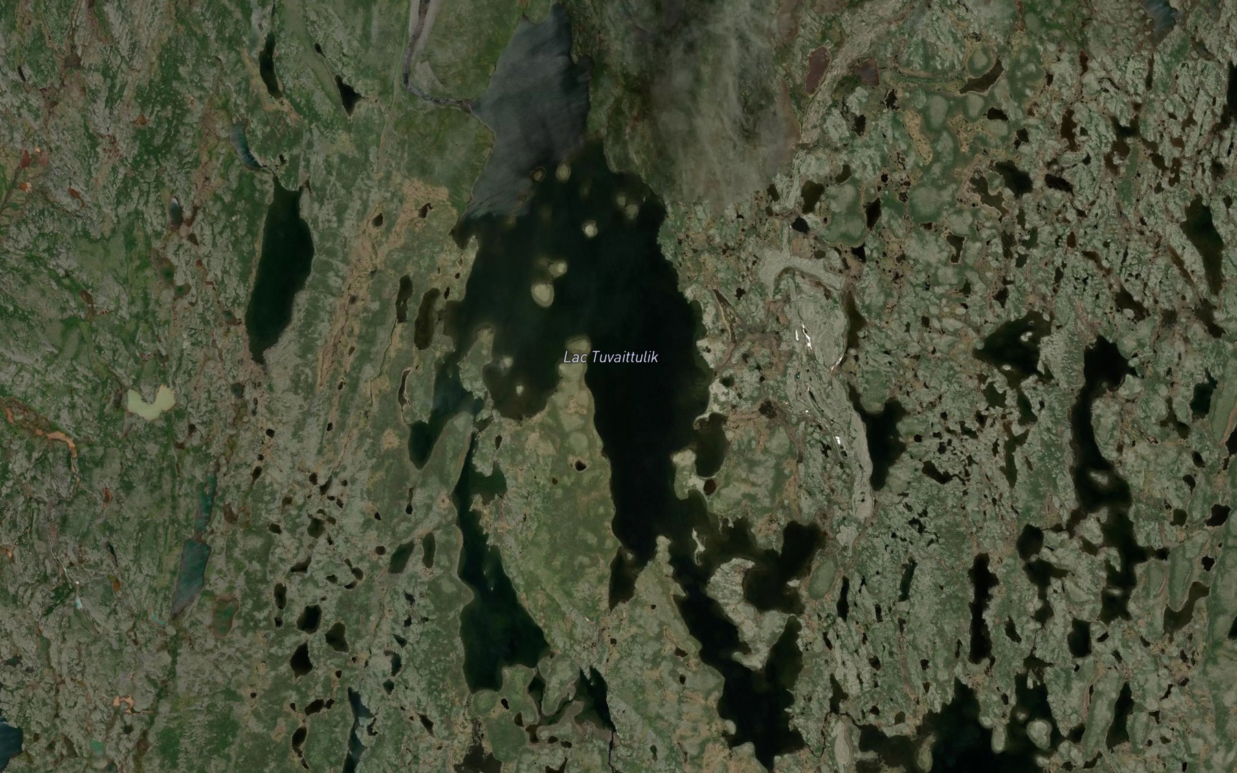 Satellite map of the Lac Tuvaittulik