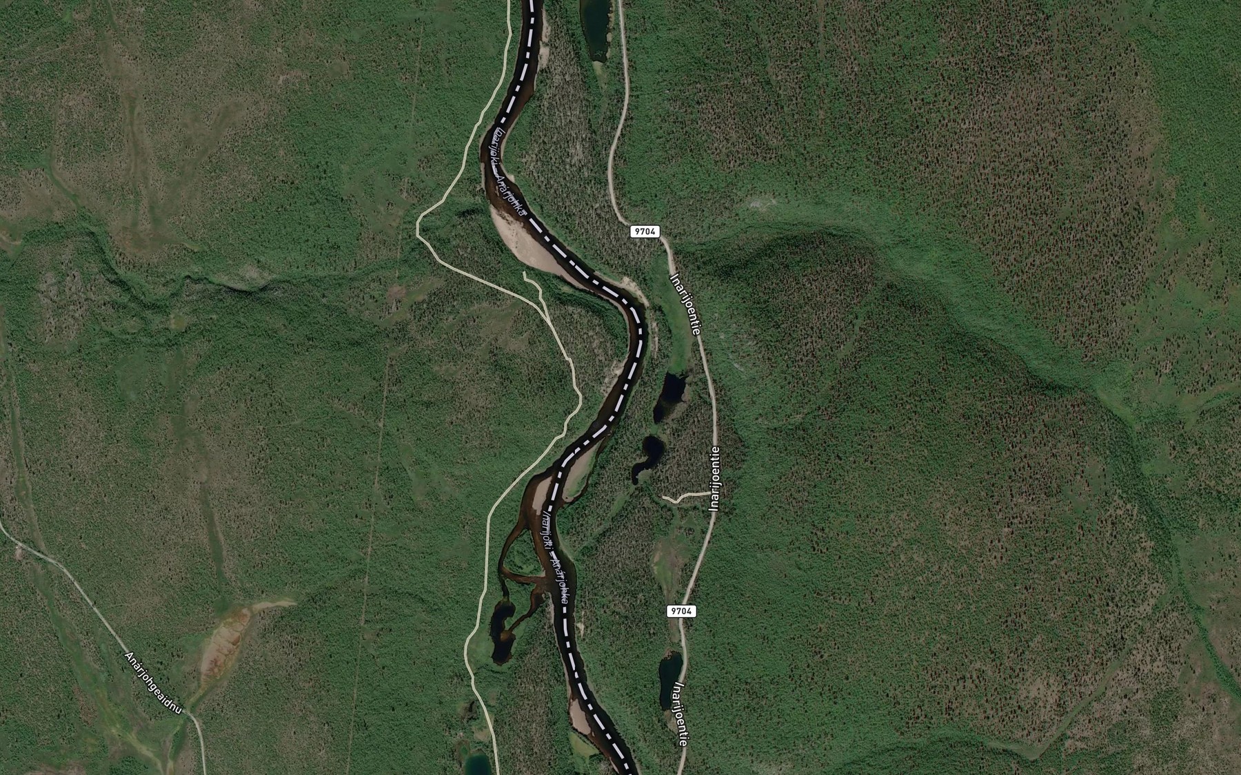Satellite map of the Guollemarjavri