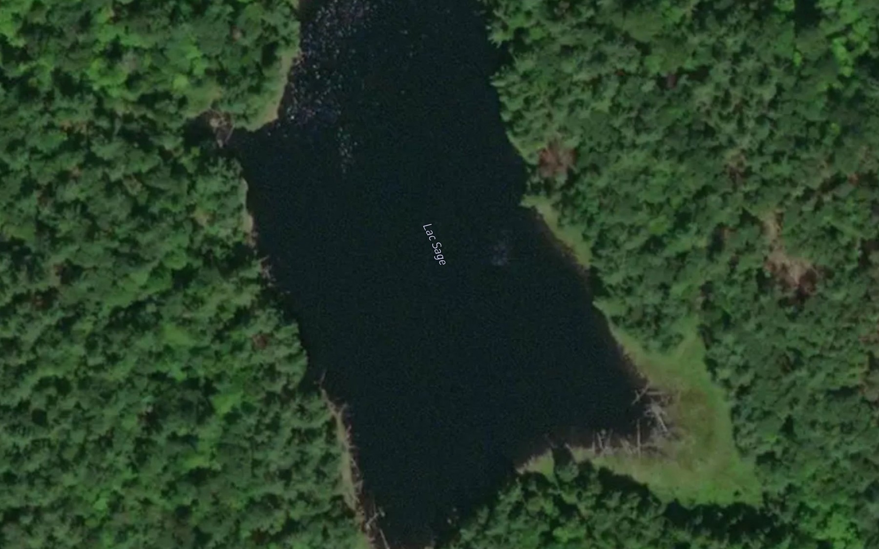 Satellite map of the Lac Sage