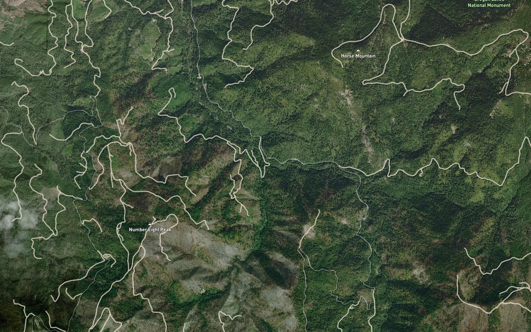 Satellite map of the Bolan Creek