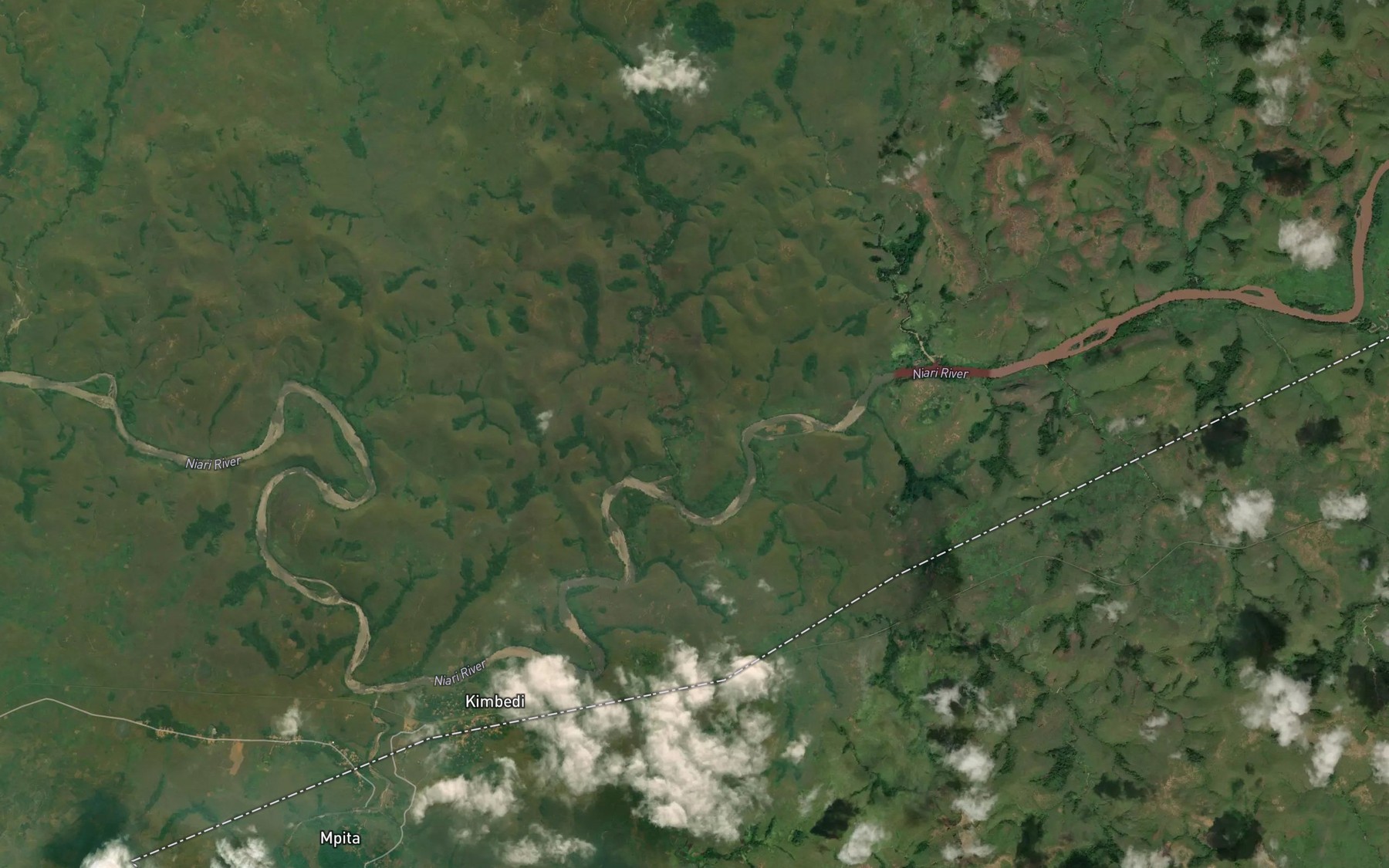 Satellite map of the Mousa