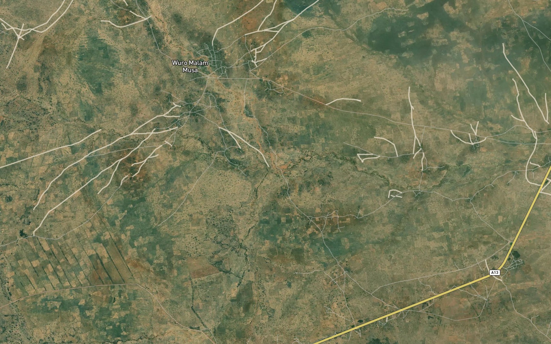 Satellite map of the Mayo Gongoshi