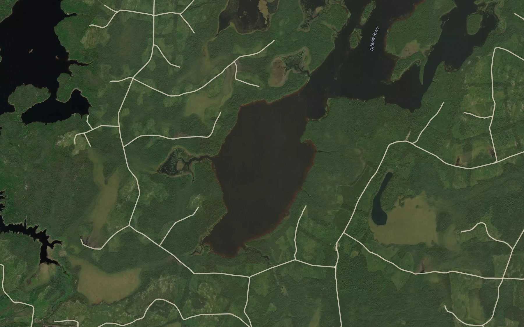 Satellite map of the Lac Kanigikokak
