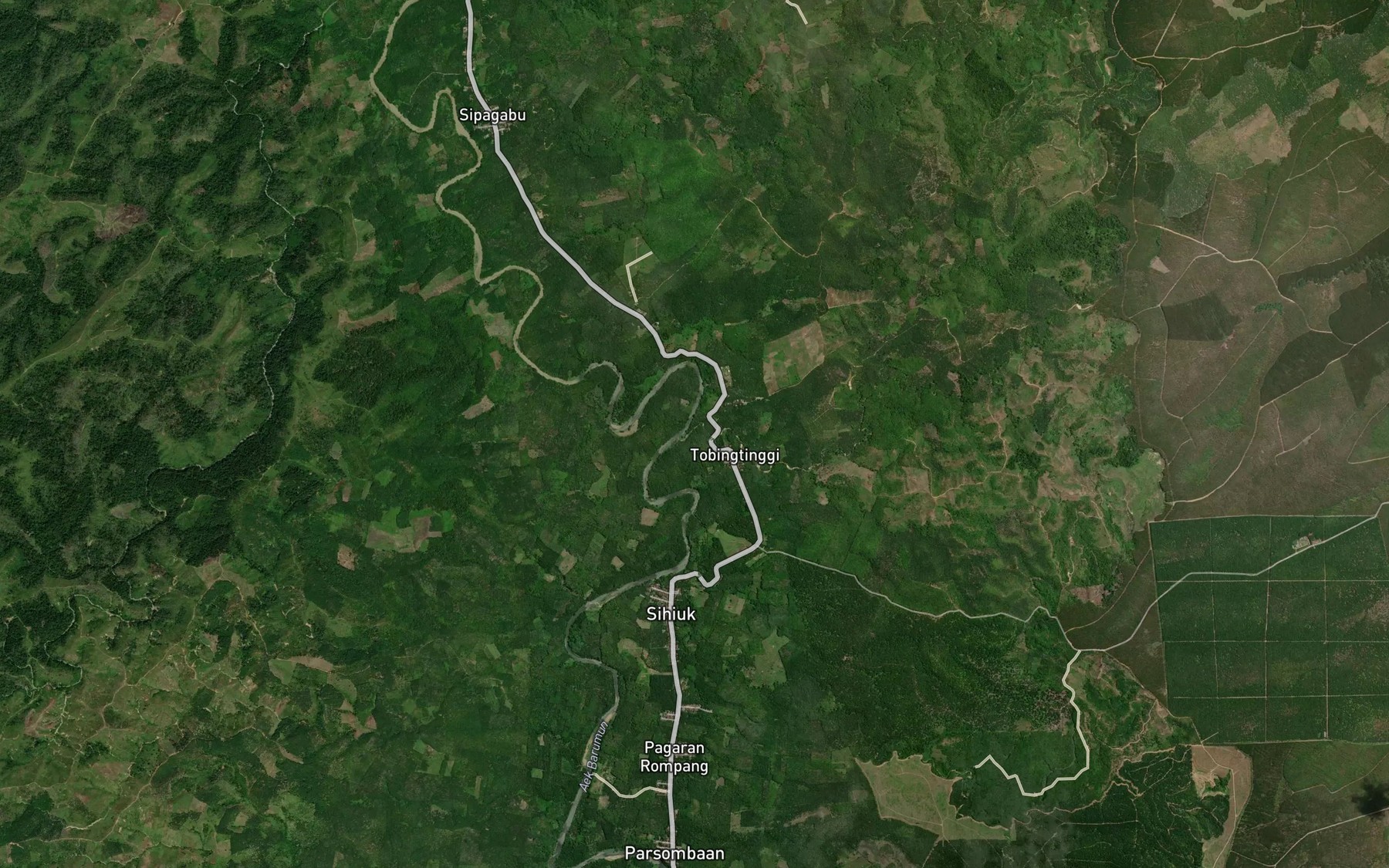 Satellite map of the Aek Banban