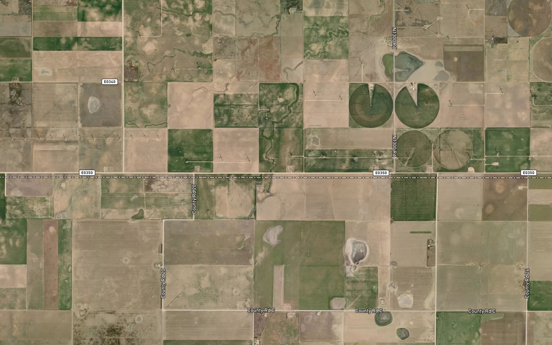 Satellite map of the South Fork Clear Creek