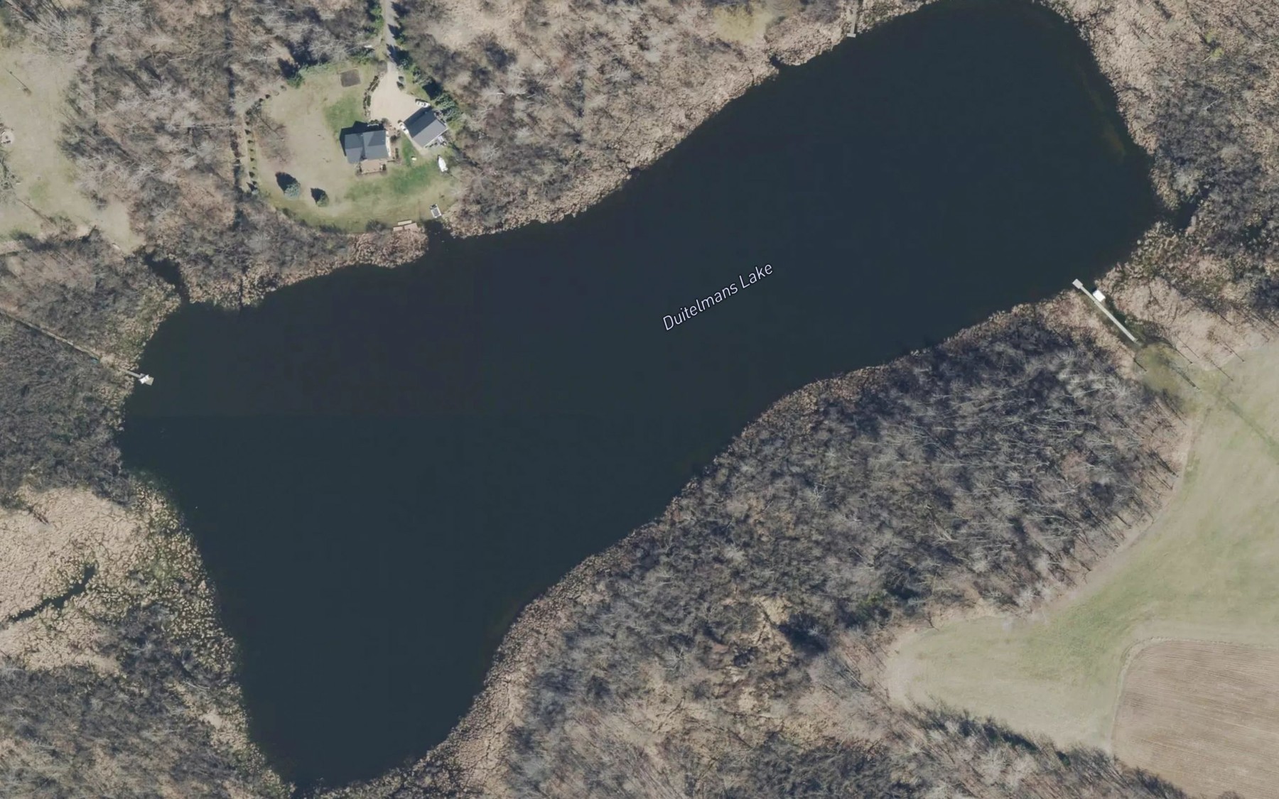 Satellite map of the Duitelmans Lake