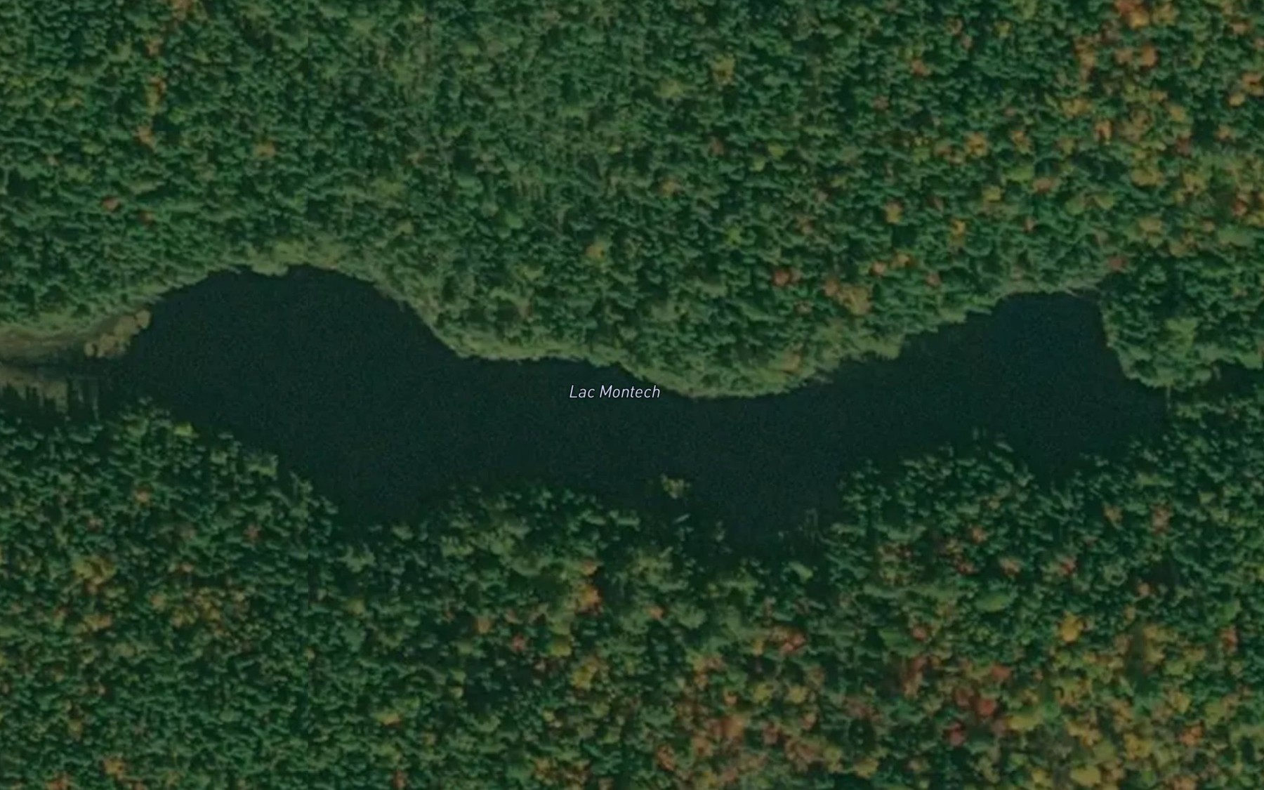 Satellite map of the Lac Montech