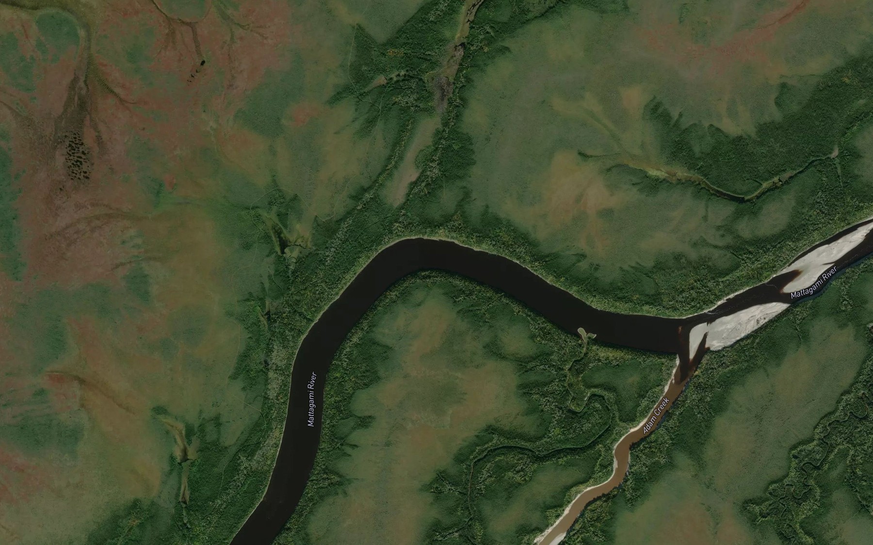Satellite map of the Great Bend