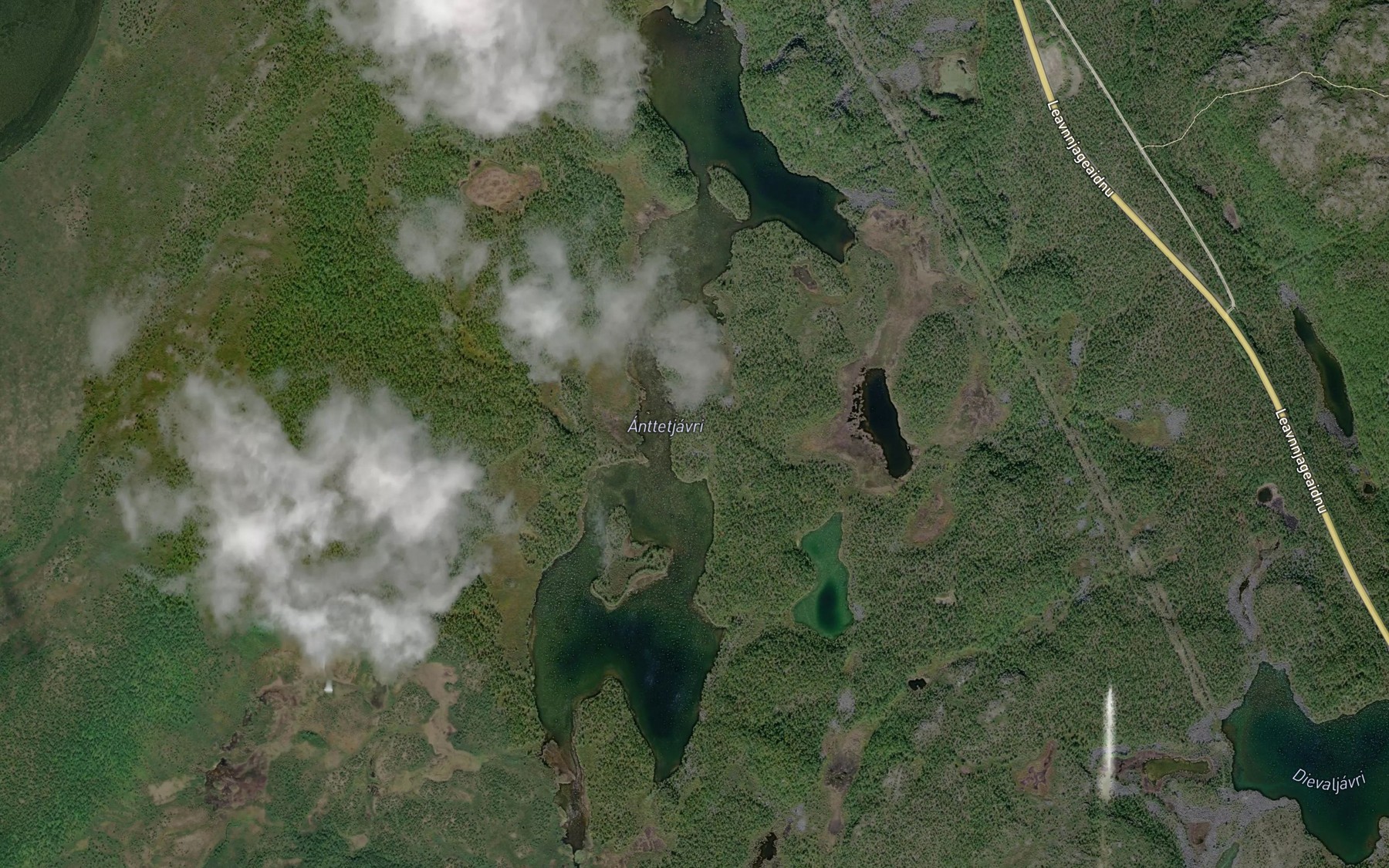Satellite map of the Antetjavri