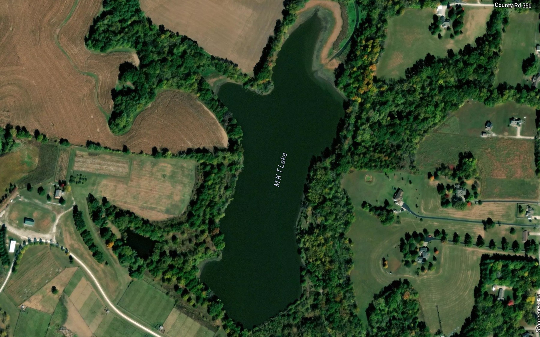 Satellite map of the M K T Lake