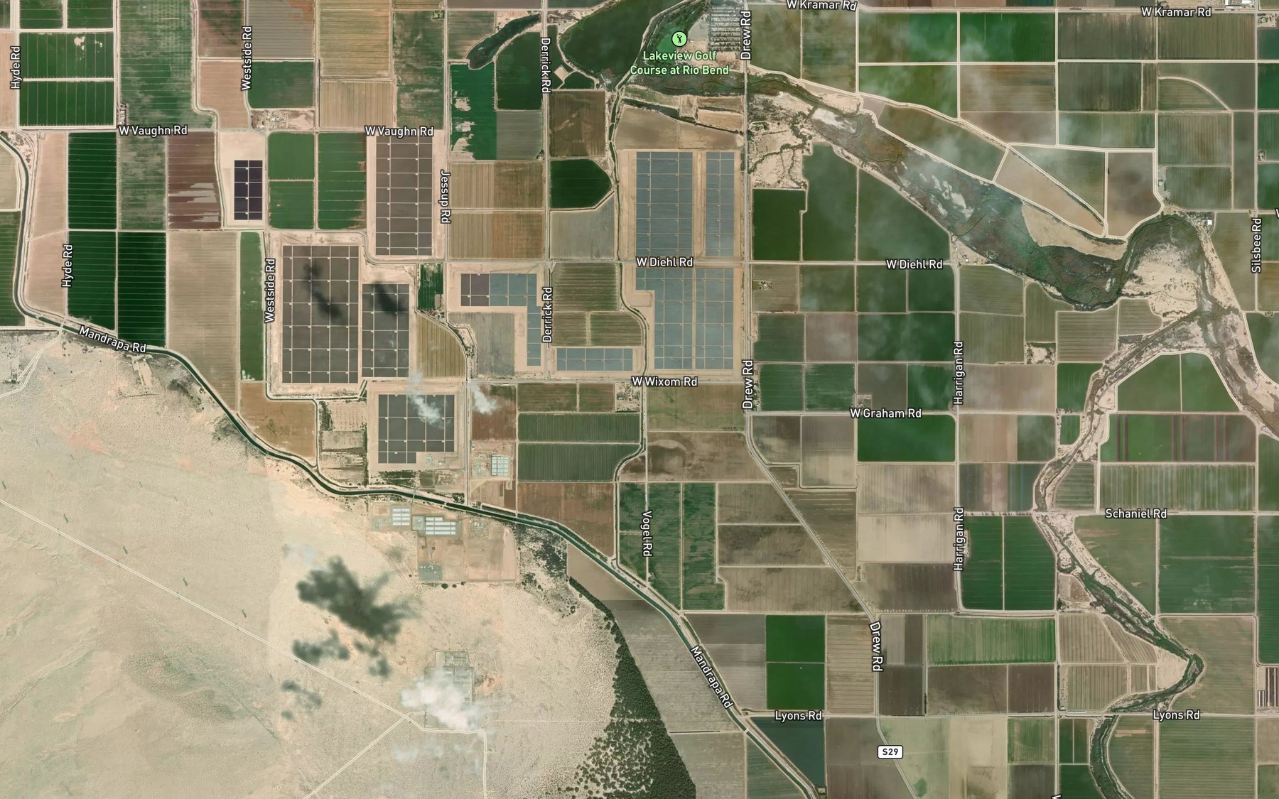 Satellite map of the Fig Drain