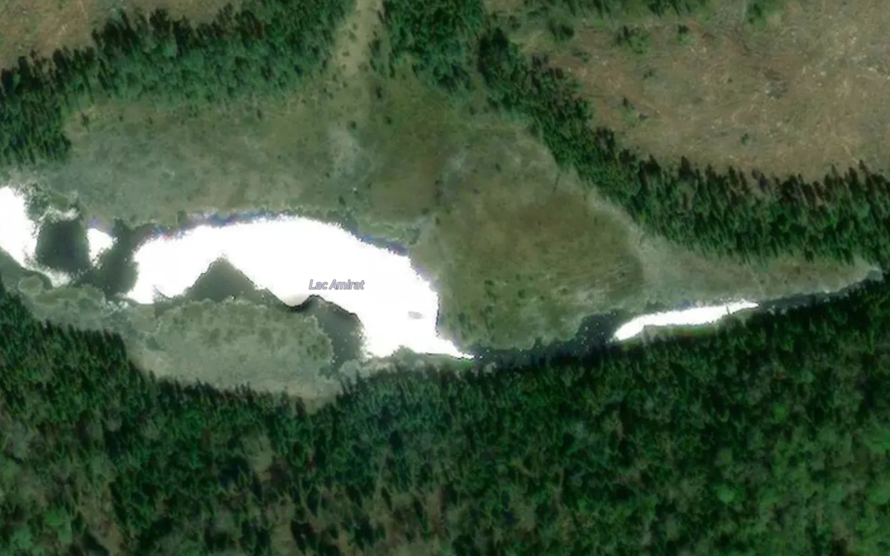 Satellite map of the Lac Amirat