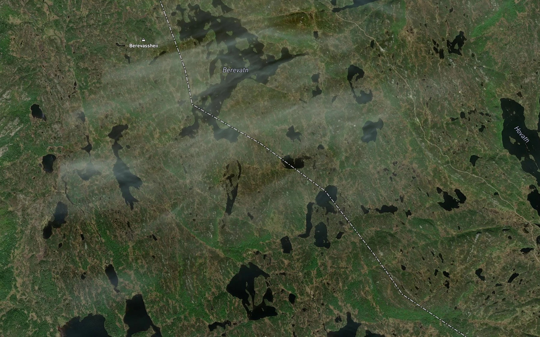 Satellite map of the Snjotjonnbekken