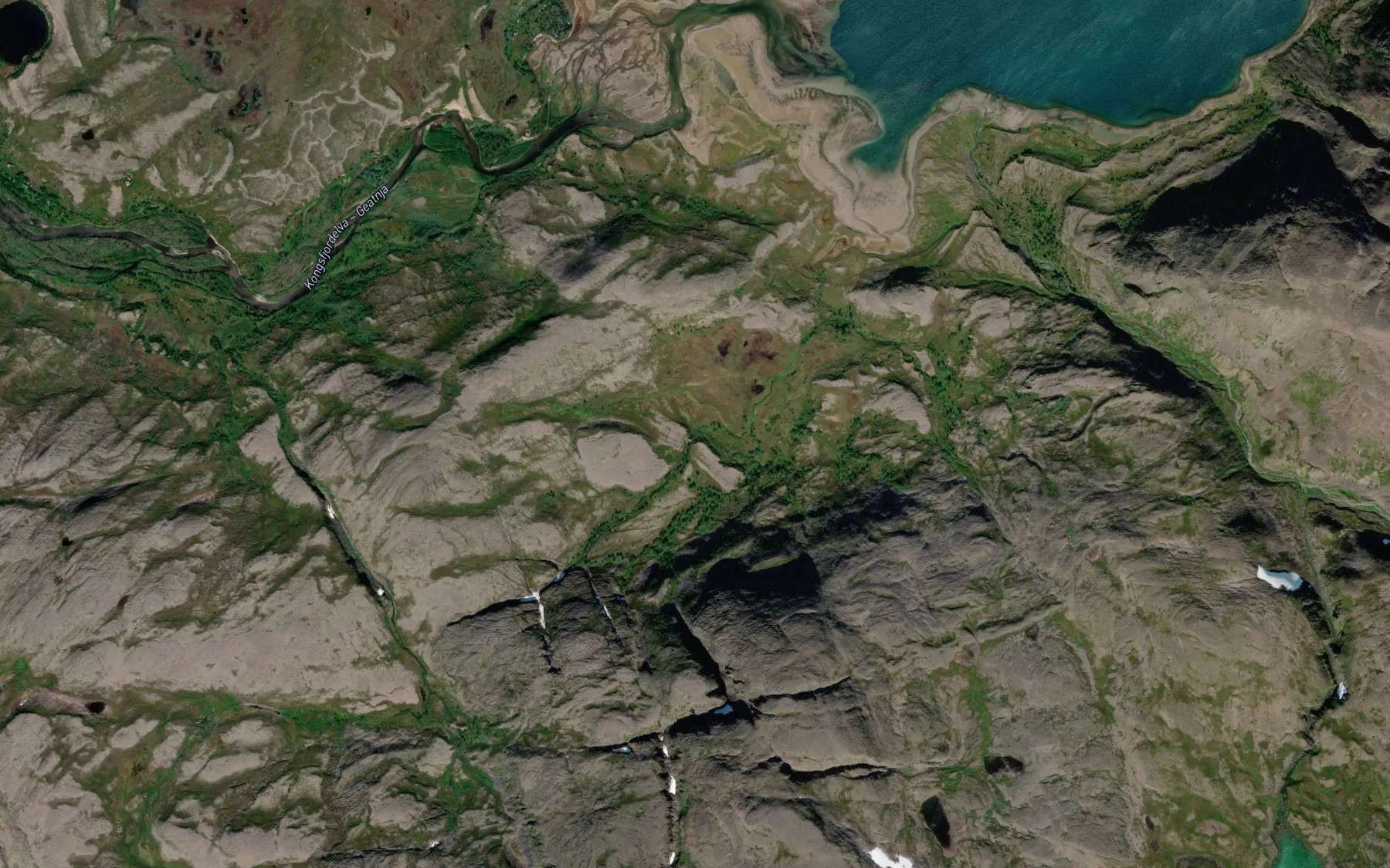 Satellite map of the Guoccagapjakka