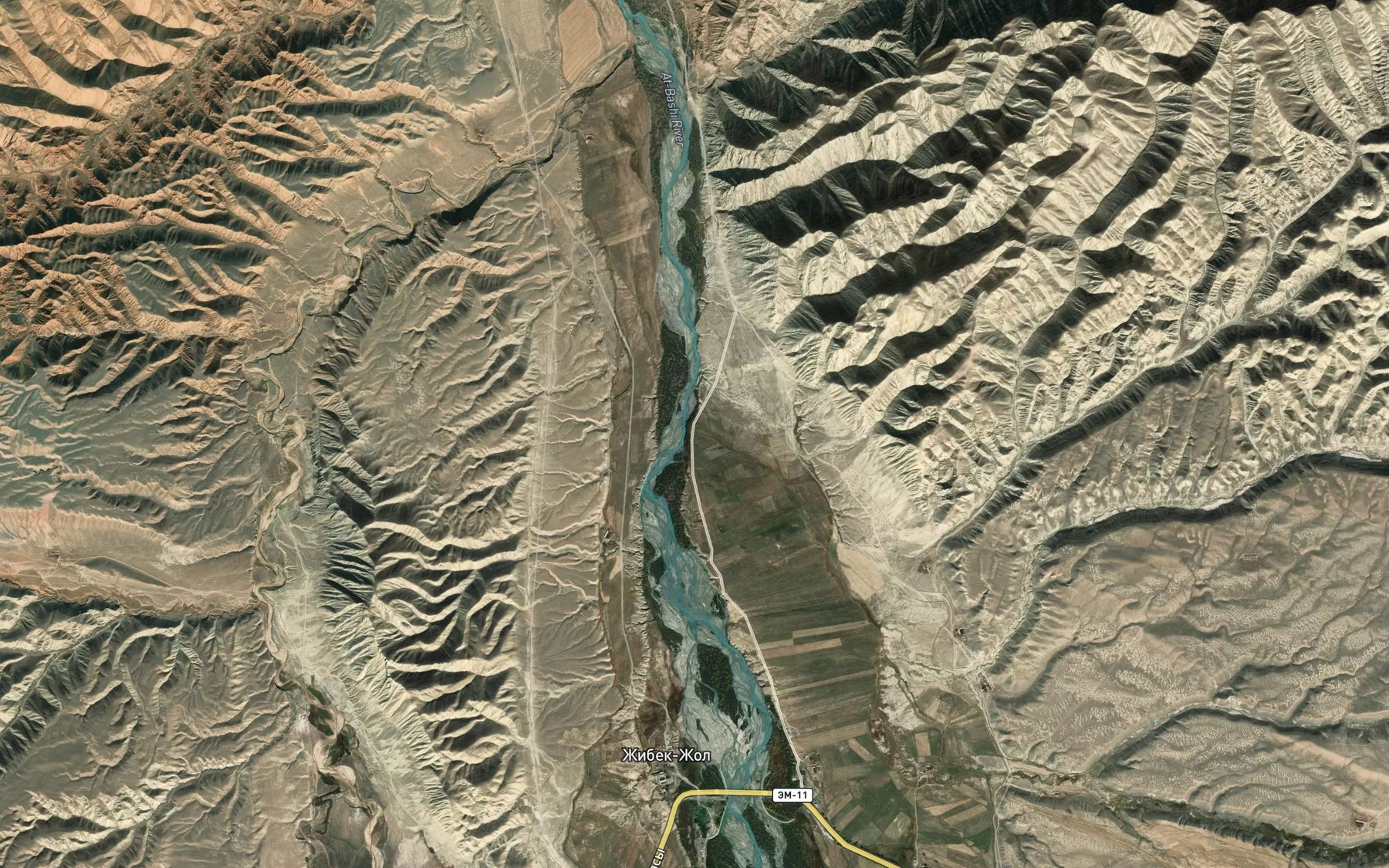Satellite map of the Tegerek