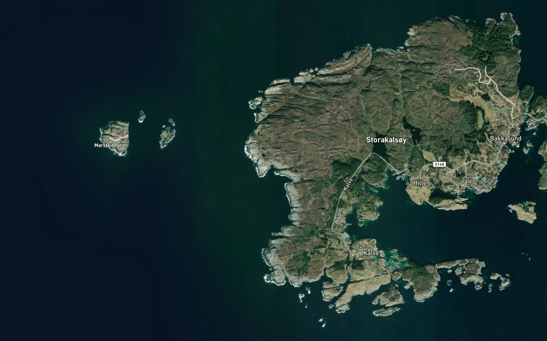 Satellite map of the Langevik