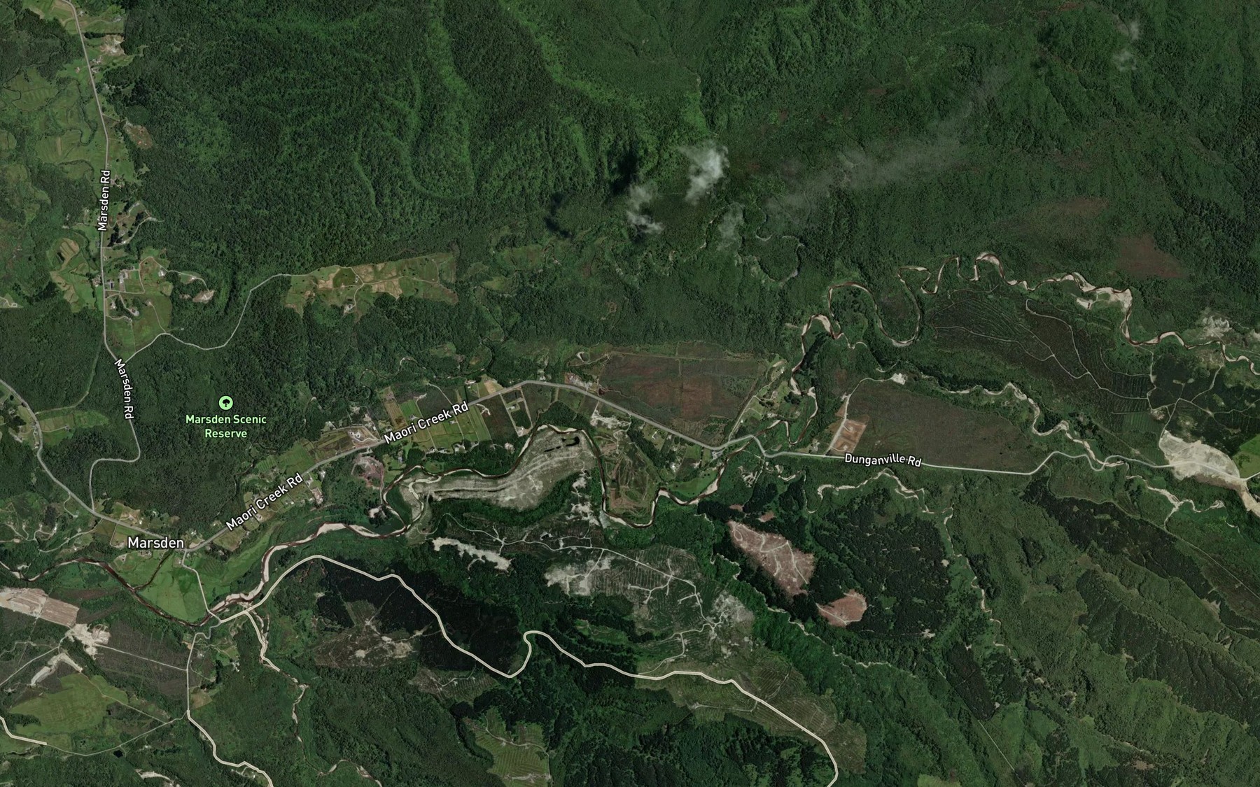 Satellite map of the New River/Kaimata