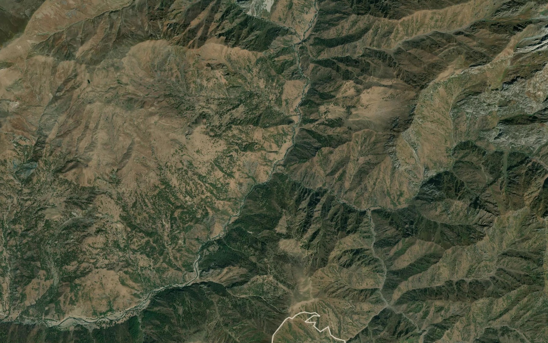 Satellite map of the Dzhyndy-Suu
