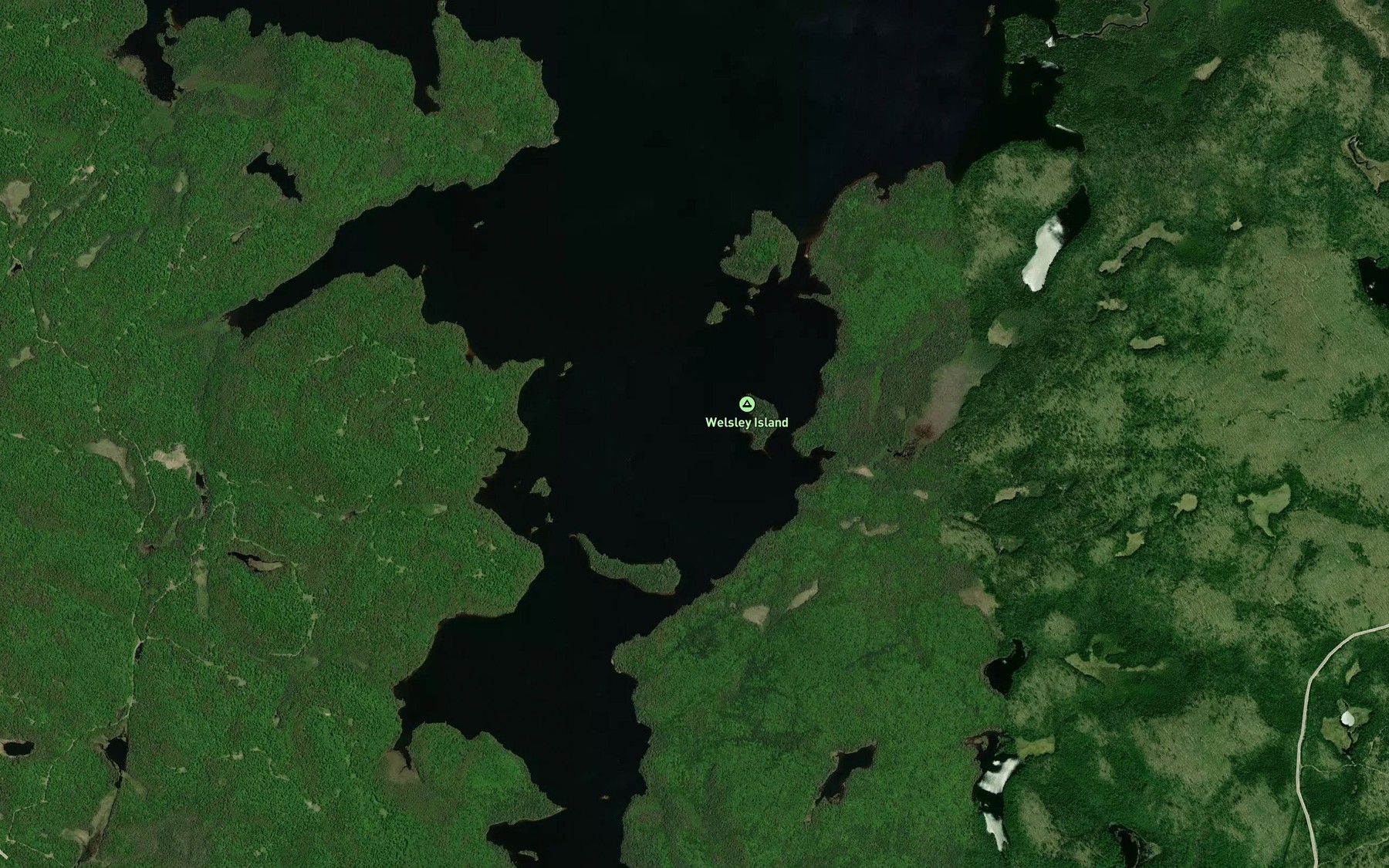 Satellite map of the South Arm