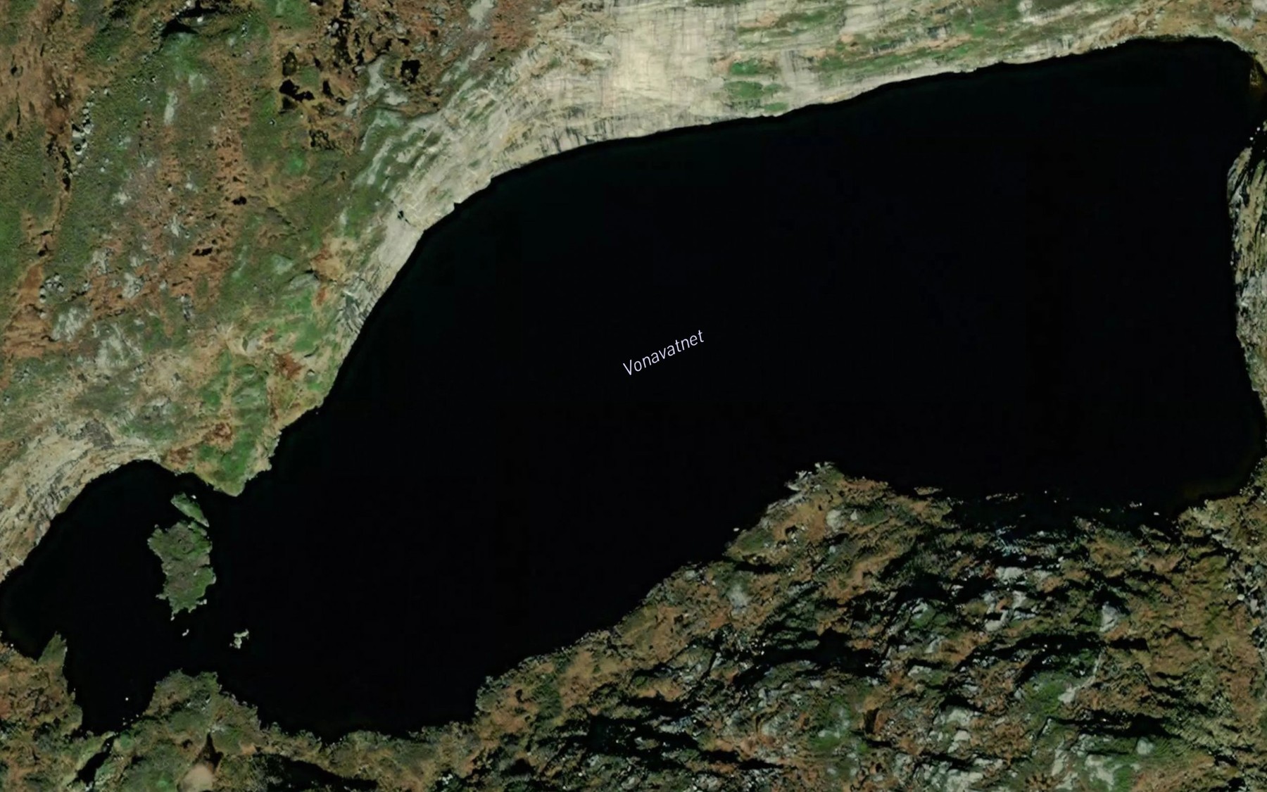 Satellite map of the Vonavatnet