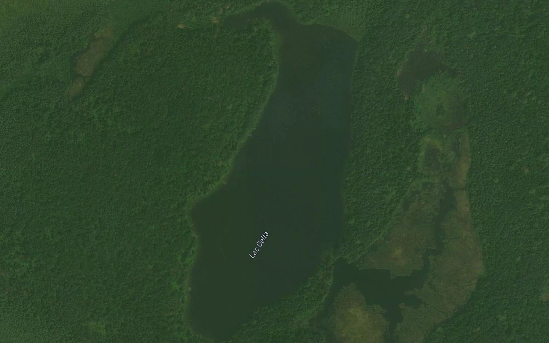Satellite map of the Lac Delta