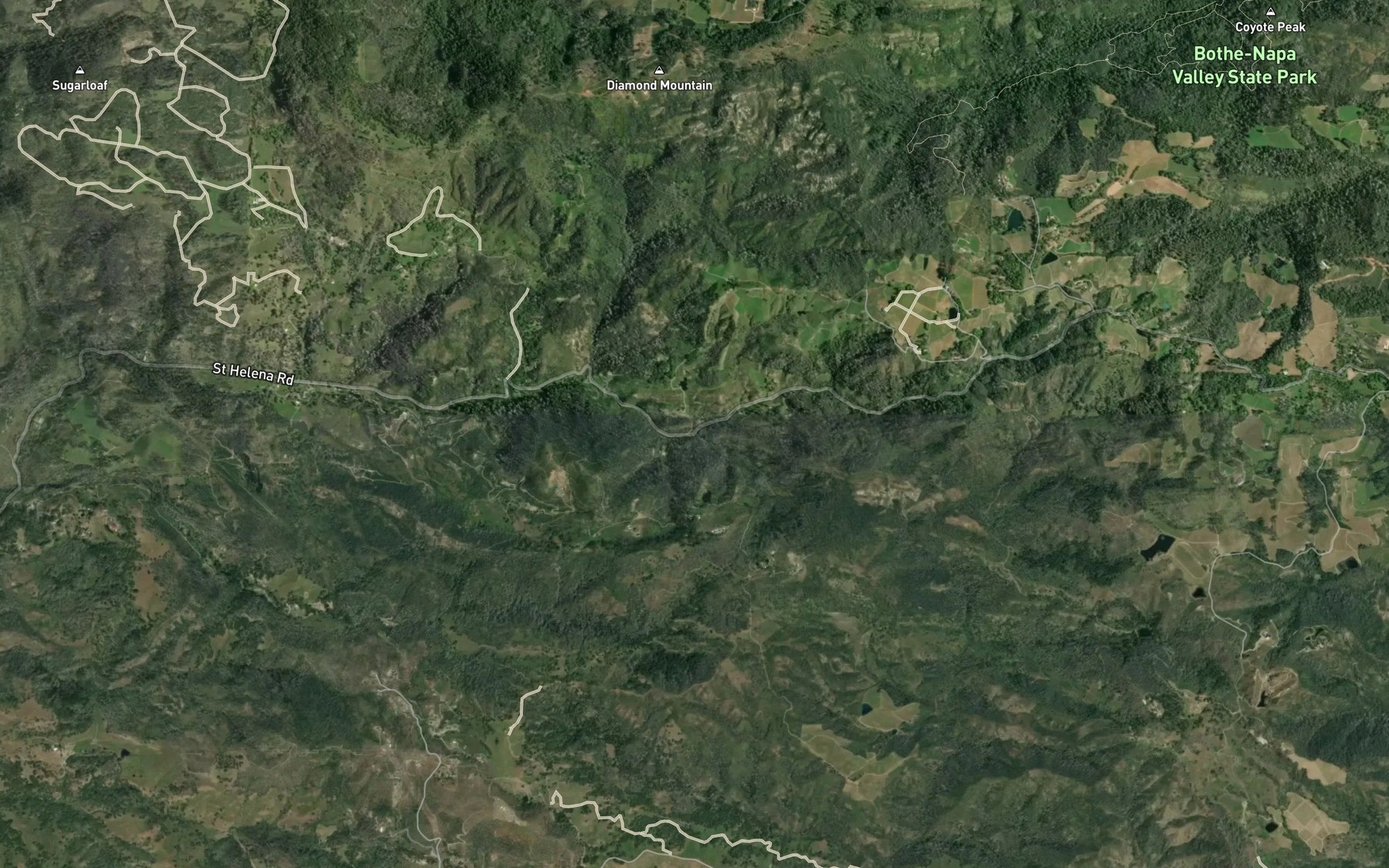 Satellite map of the Neal Creek