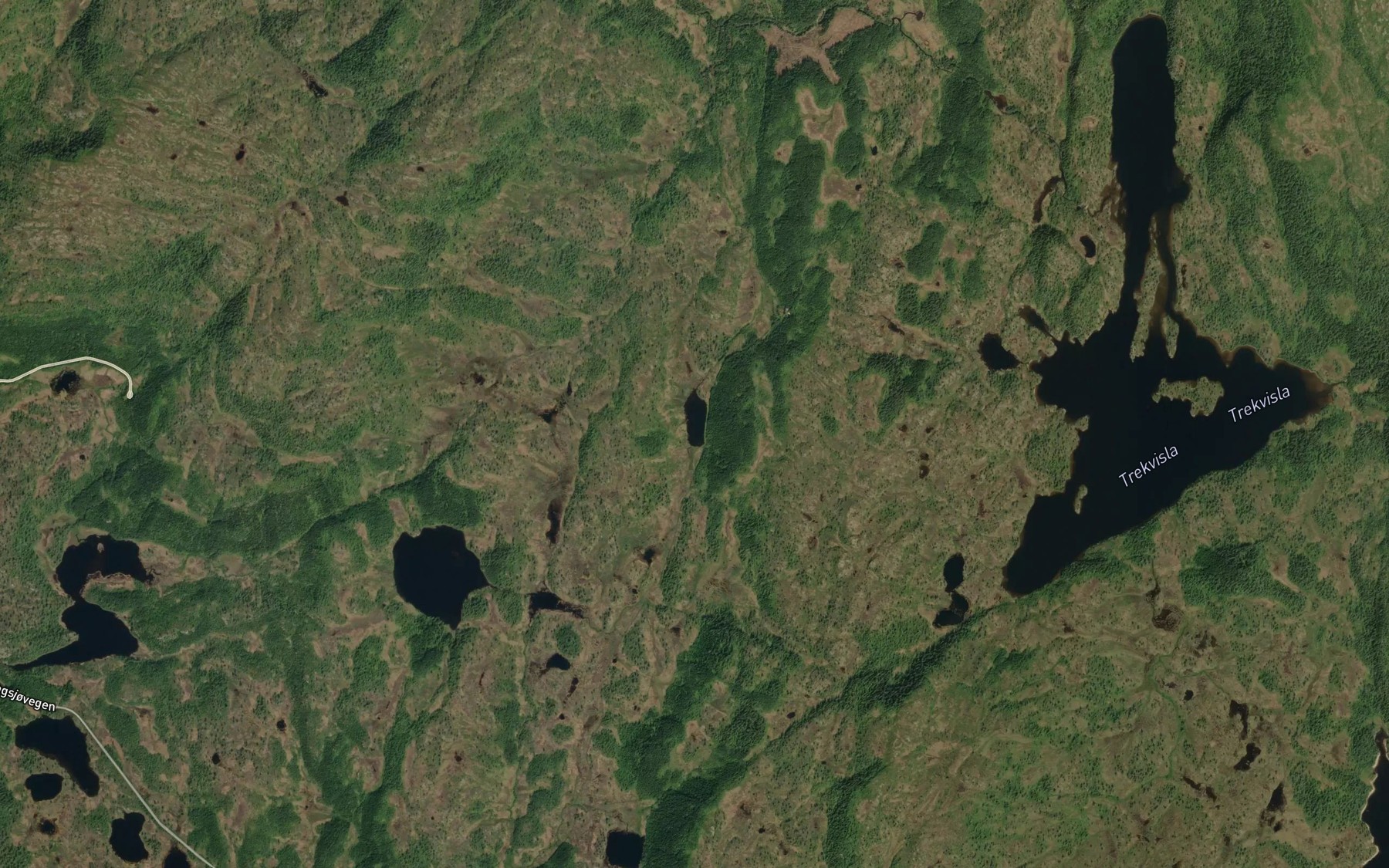 Satellite map of the Hanstjonna