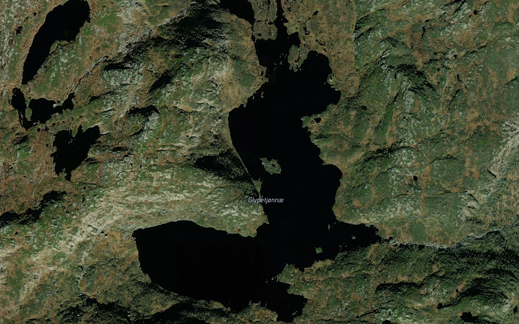 Satellite map of the Glypetjorni