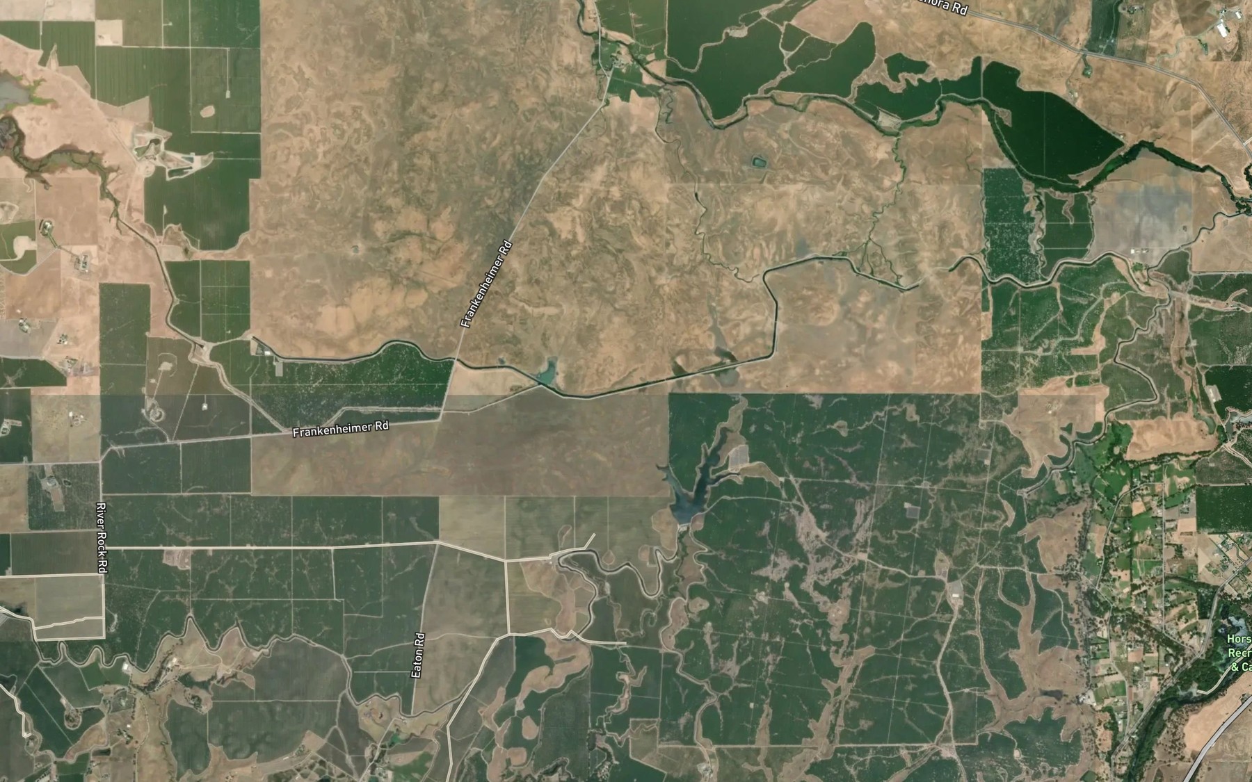 Satellite map of the San Joaquin Main Canal