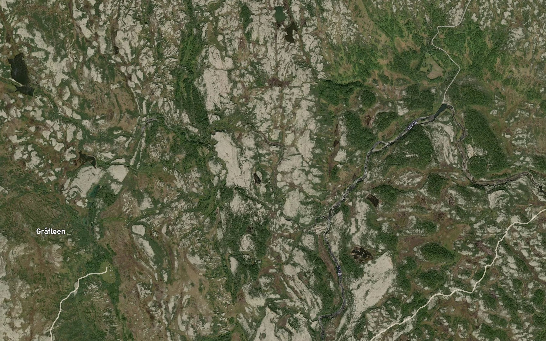 Satellite map of the Midtlaegerbekken