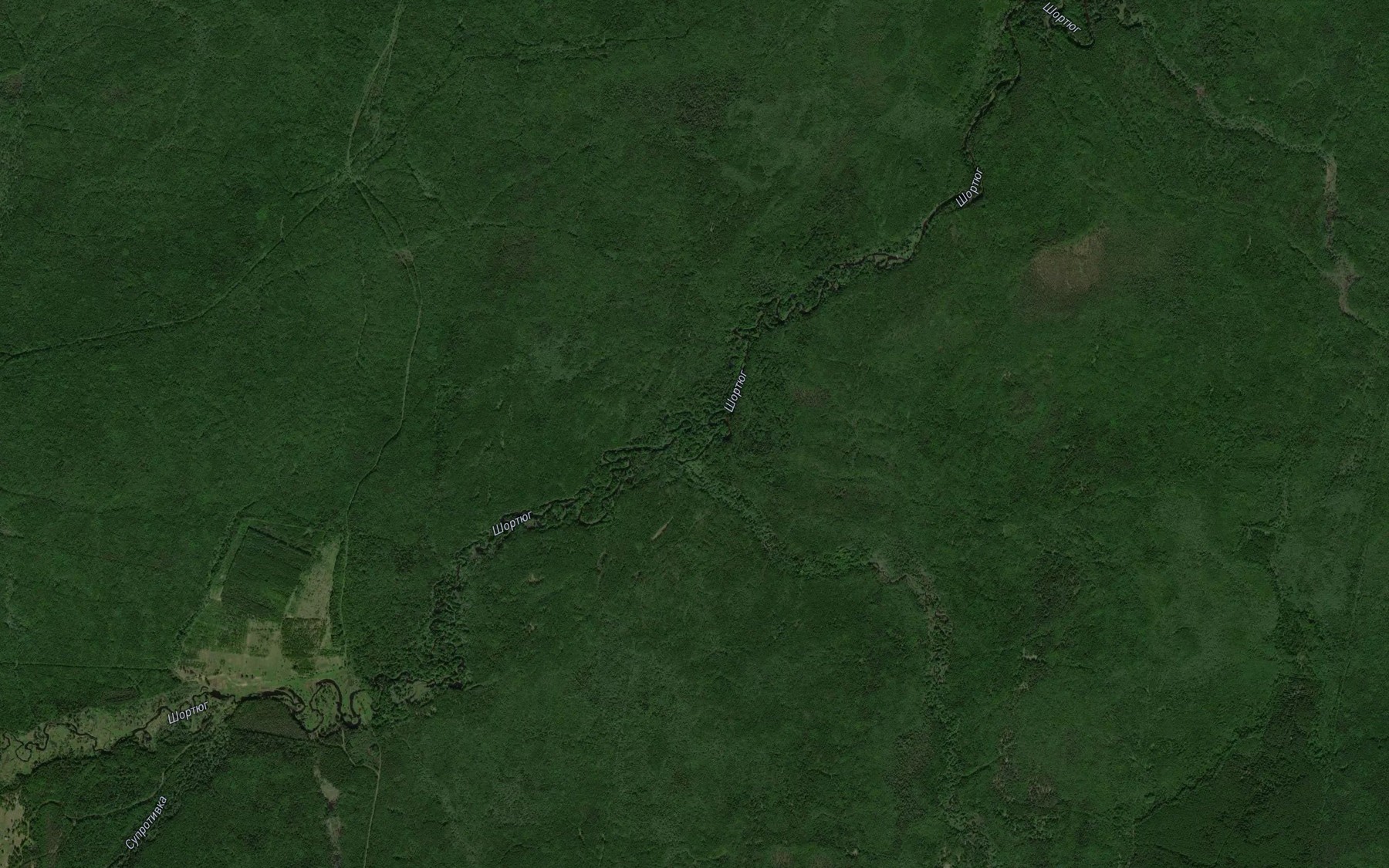 Satellite map of the Portomoyka