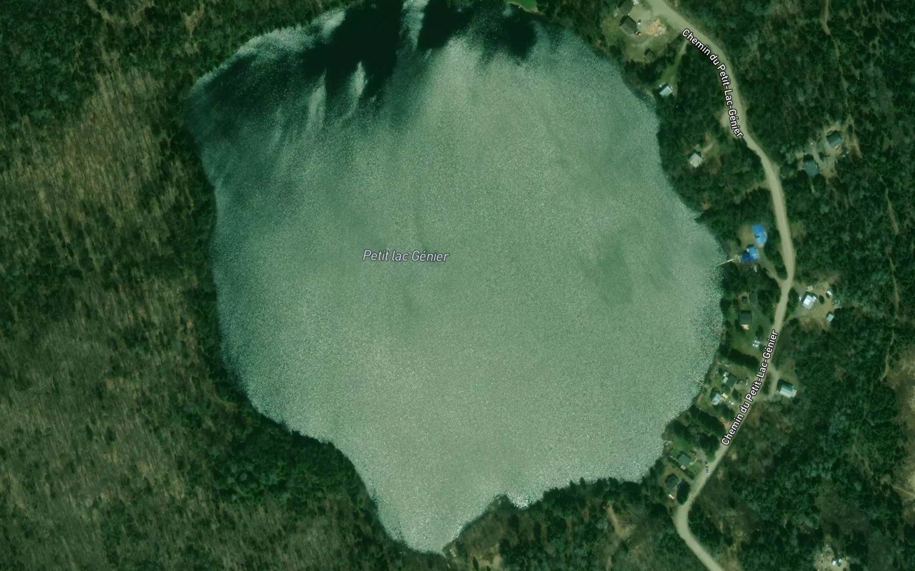 Satellite map of the Petit lac Genier